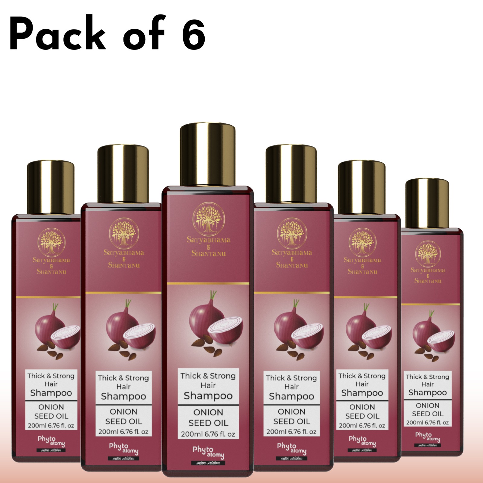 Red Onion Shampoo (200 ml) Pack Of 6